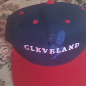 New Era Cleveland Cap - Red and Blue